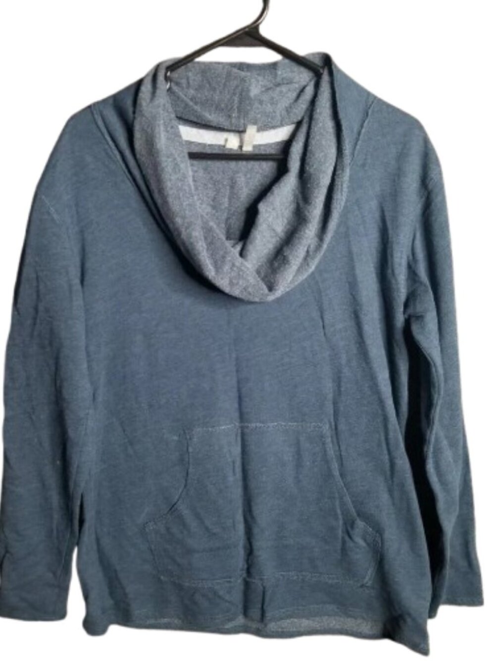 Silverwear Hoodie Blue Cowel Neck Women's M